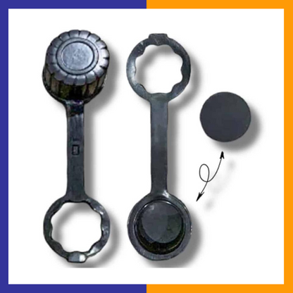 Utility can spout with a secure lid, designed for controlled pouring and leak prevention, ensuring safe and efficient fuel transfer.