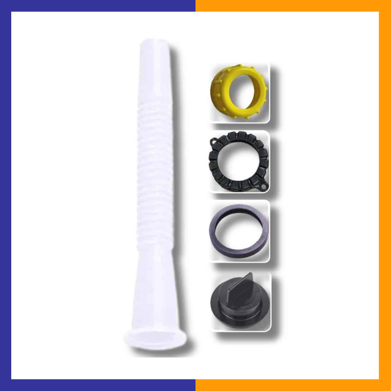 Sturdy lid nut designed for secure fastening, ensuring a tight and leak-proof seal for gas cans, containers, and other storage lids.