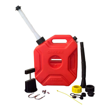 1.3 Gallon Utility Can with Car Mount and Two Spout (Black and White) - Red (5 L) 34.99 freeshipping - Kool Products