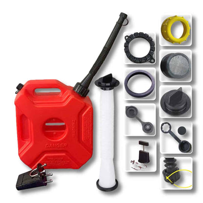 1.3 Gallon Utility Can with Car Mount and Two Spout (Black and White) - Red (5 L) 34.99 freeshipping - Kool Products