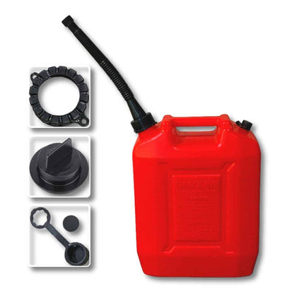 2.6 Gallon Utility Can with One Long Black with Stainless Steel Filter - Red (10 L) 29.99 freeshipping - Kool Products