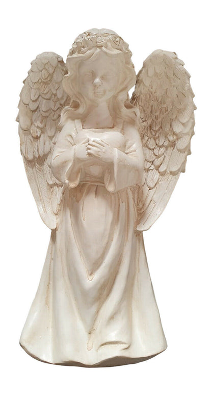 ANGEL HOLDING HEART FIGURINE WITH SOLAR LIGHT 26.49 freeshipping - Kool Products