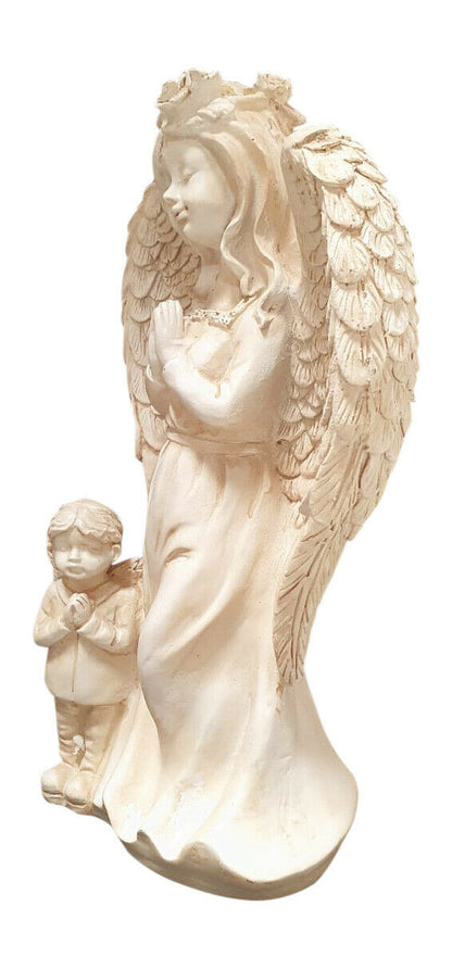 Angle and Boy Praying Figurine With Solar Light 26.49 freeshipping - Kool Products