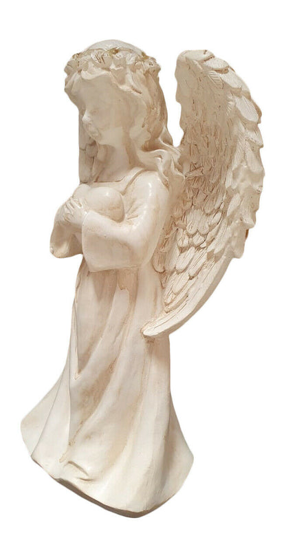 ANGEL HOLDING HEART FIGURINE WITH SOLAR LIGHT 26.49 freeshipping - Kool Products