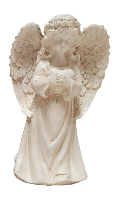 ANGEL HOLDING HEART FIGURINE WITH SOLAR LIGHT 26.49 freeshipping - Kool Products